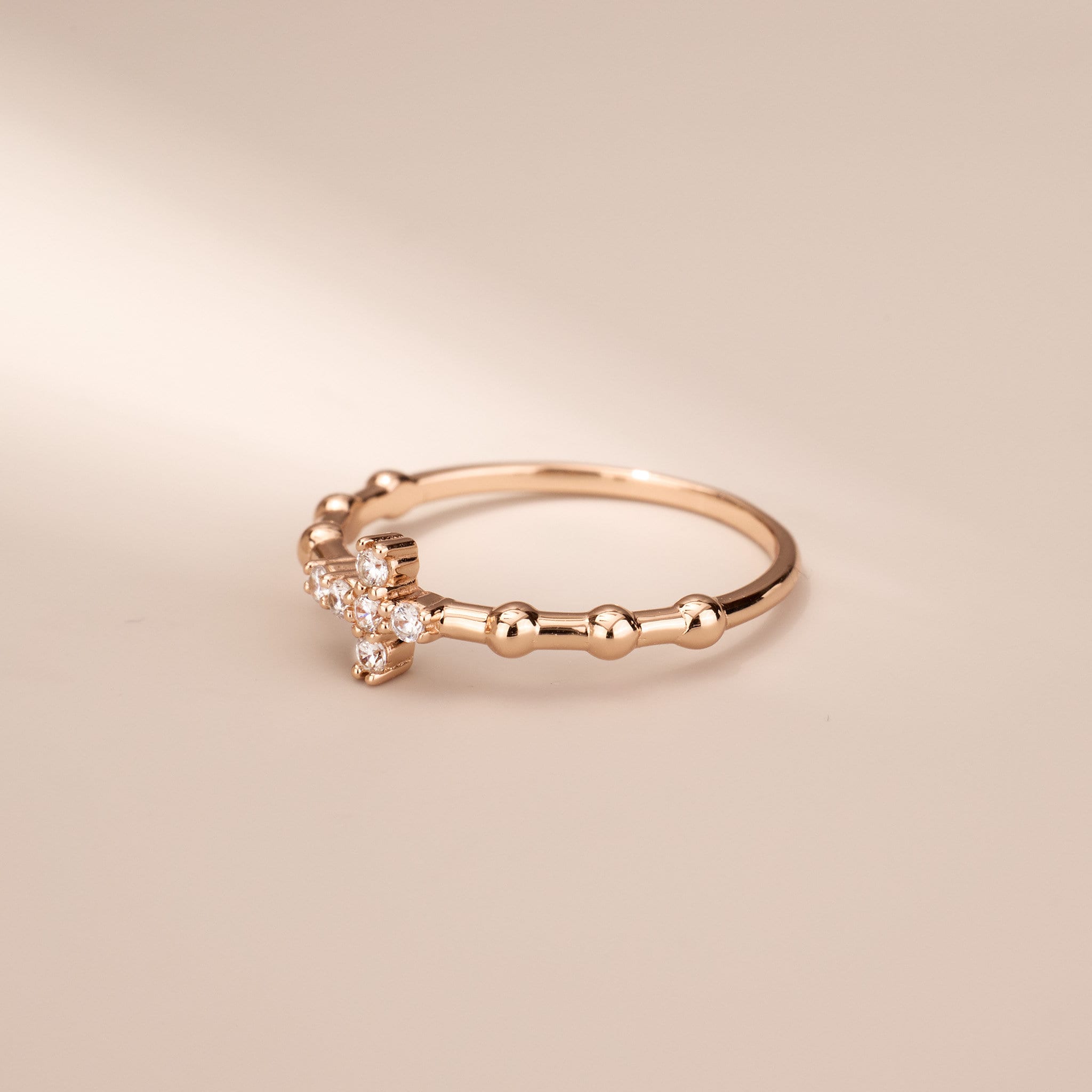 925 Silver Minimalist Cross Ring