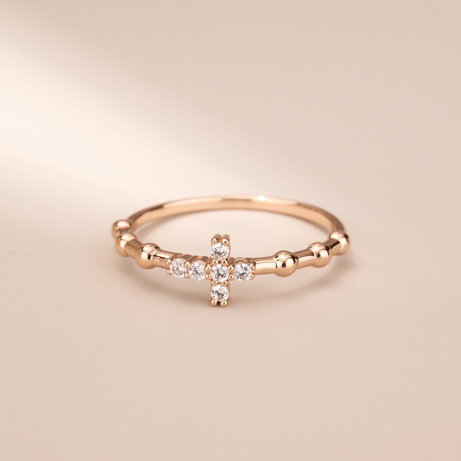 925 Silver Minimalist Cross Ring