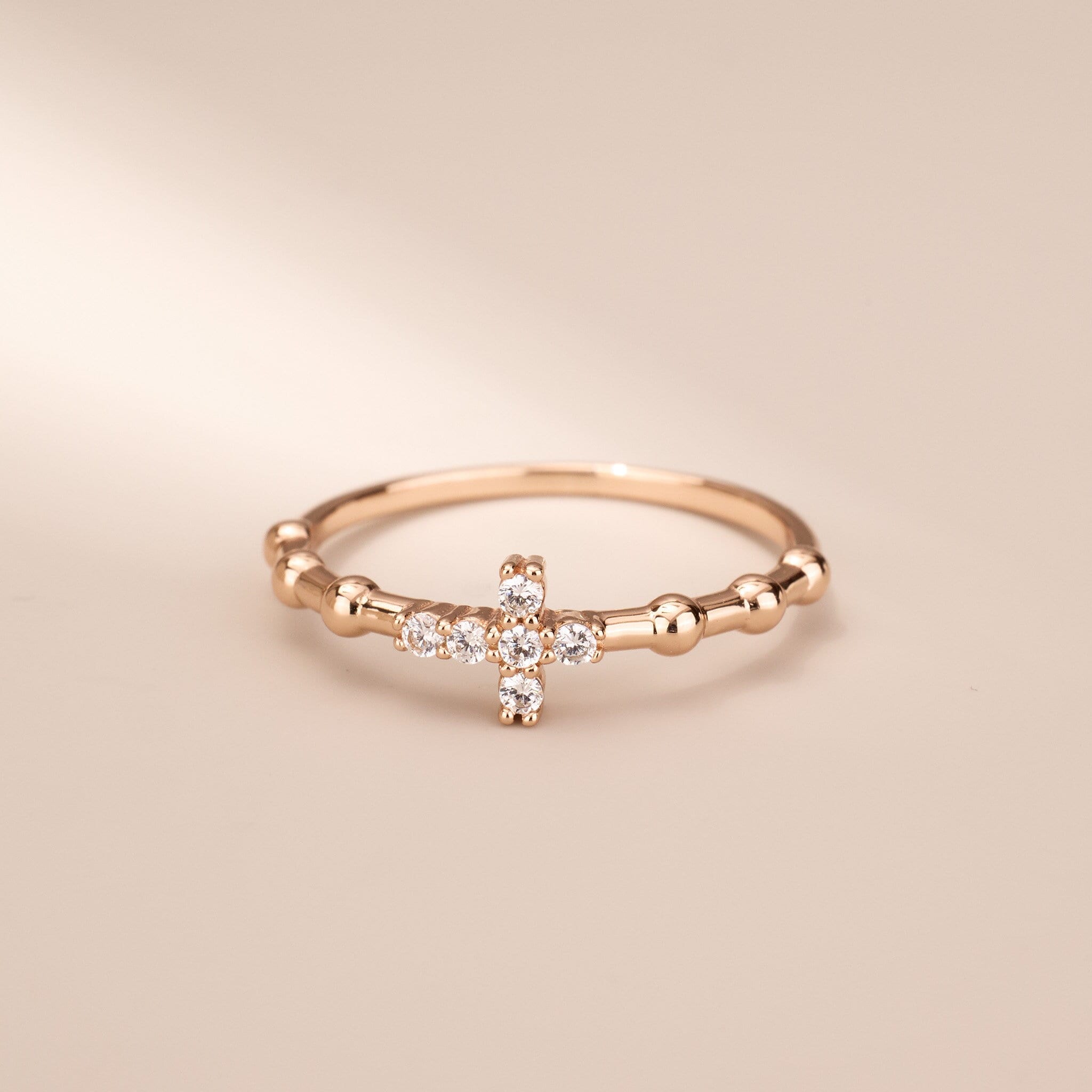 925 Silver Minimalist Cross Ring
