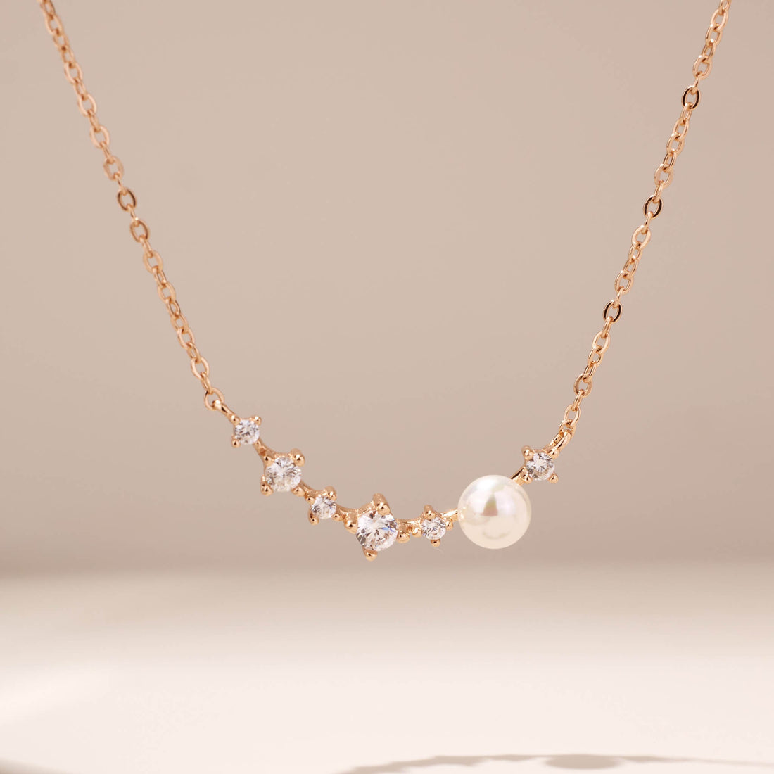 925 Silver Pearl charm Necklace - Jewelry And Store