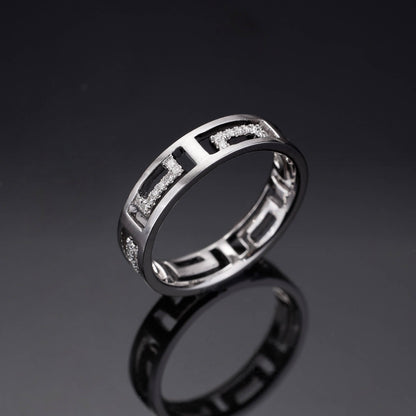 18K Gold Unisex Diamond Band Ring