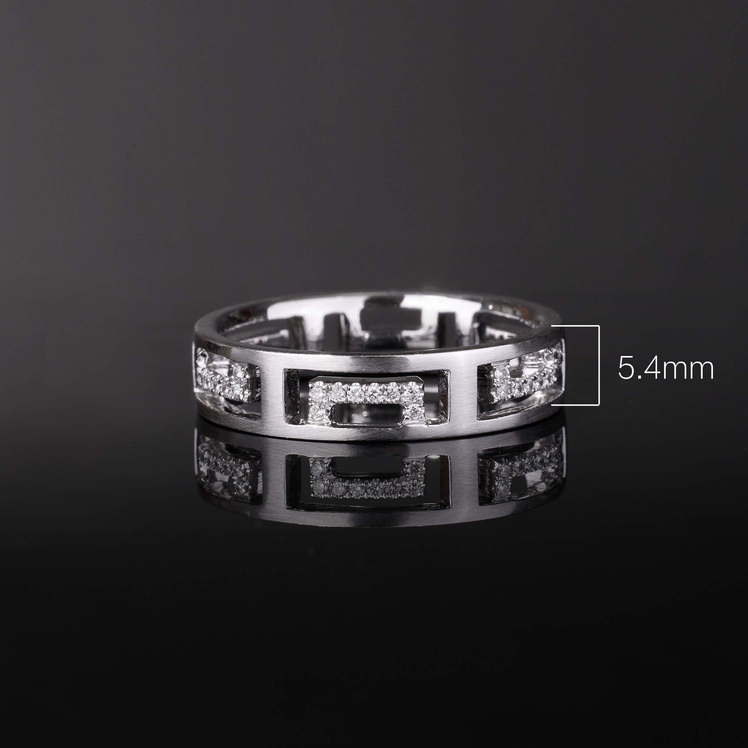 18K Gold Unisex Diamond Band Ring