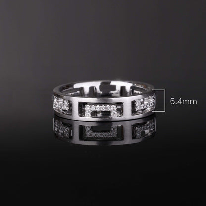 18K Gold Unisex Diamond Band Ring