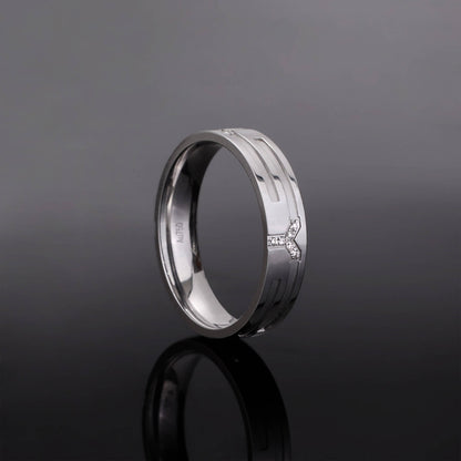 18K Gold Unisex Diamond Band Ring - Jewelry And Store