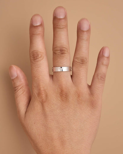 18K Gold Unisex Diamond Band Ring - Jewelry And Store