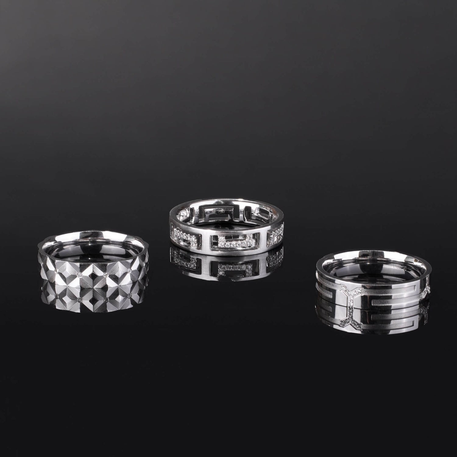 18K Gold Unisex Diamond Band Ring - Jewelry And Store