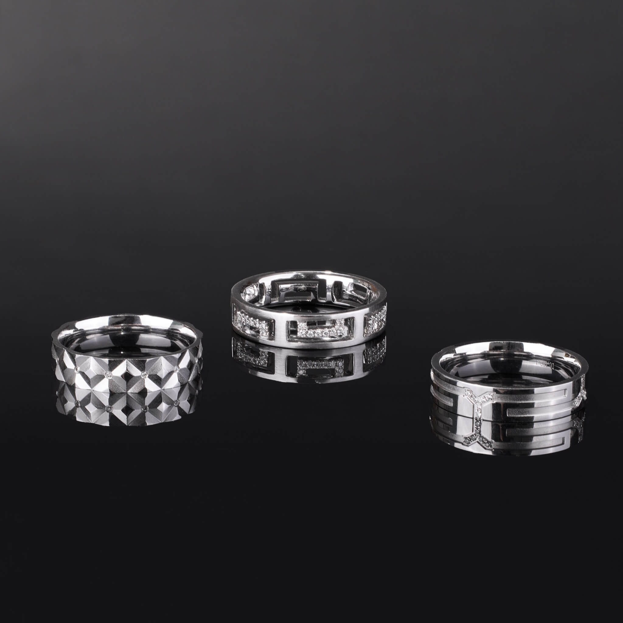 18K Gold Unisex Diamond Band Ring - Jewelry And Store
