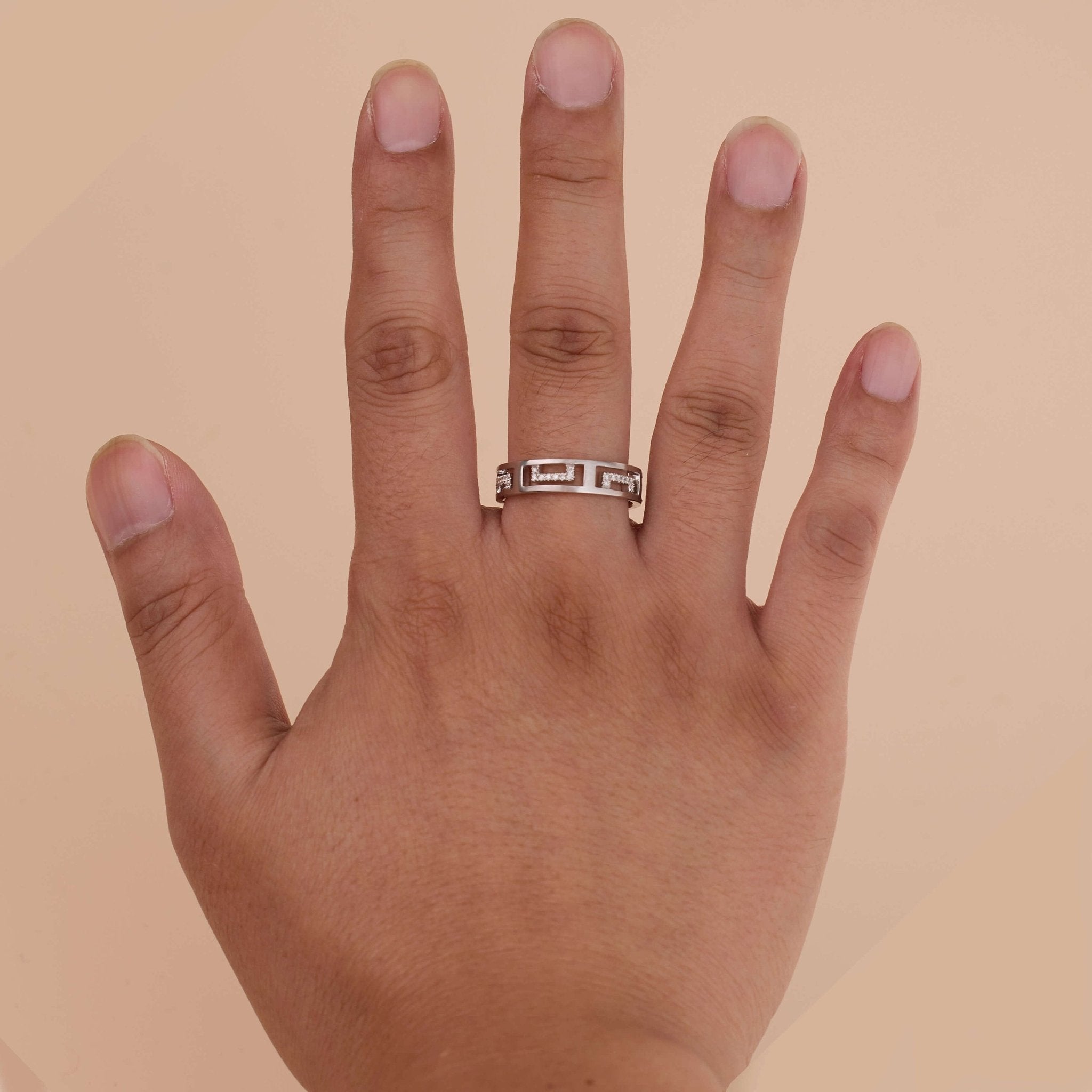 18K Gold Unisex Diamond Band Ring