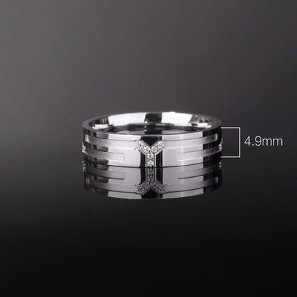 18K Gold Unisex Diamond Band Ring - Jewelry And Store