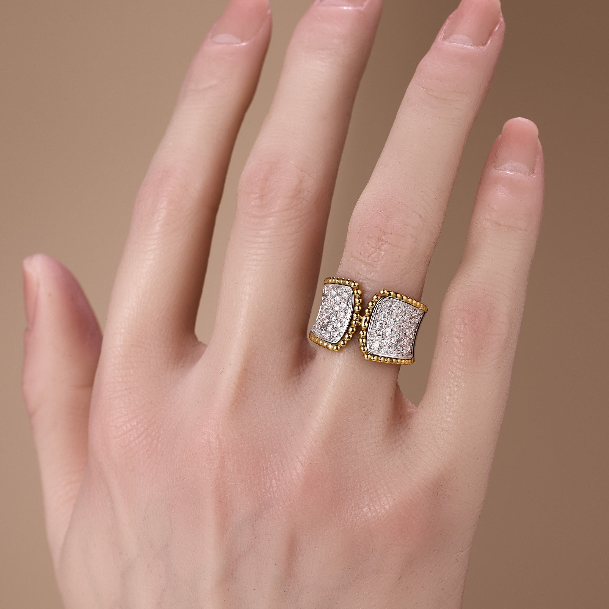 1.05ct.tw. Diamond Cocktail Ring in 18K Gold - Jewelry And Store