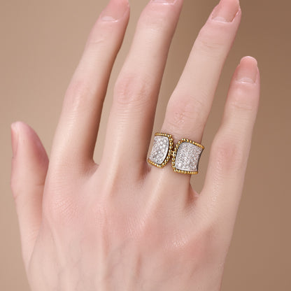 1.05ct.tw. Diamond Cocktail Ring in 18K Gold - JewelryAndStore