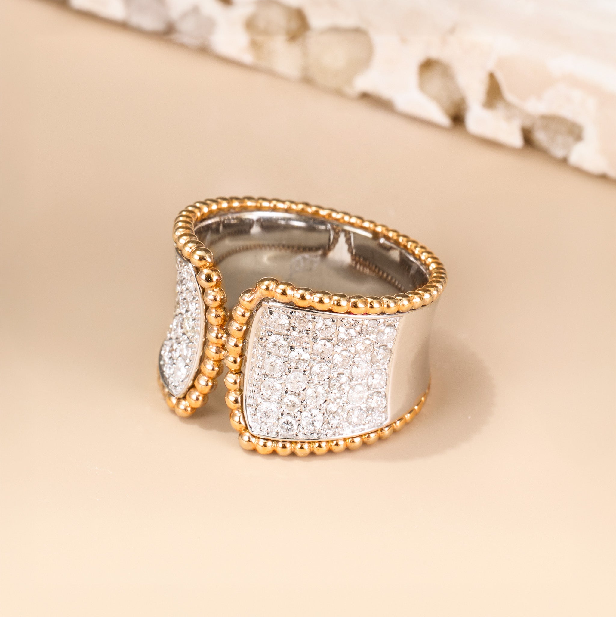 1.05ct.tw. Diamond Cocktail Ring in 18K Gold - Jewelry And Store