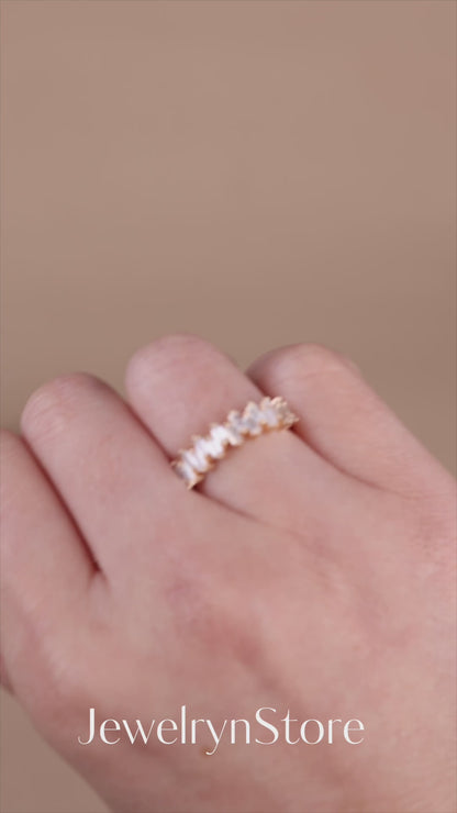 925 Silver Half-Eternity Ring