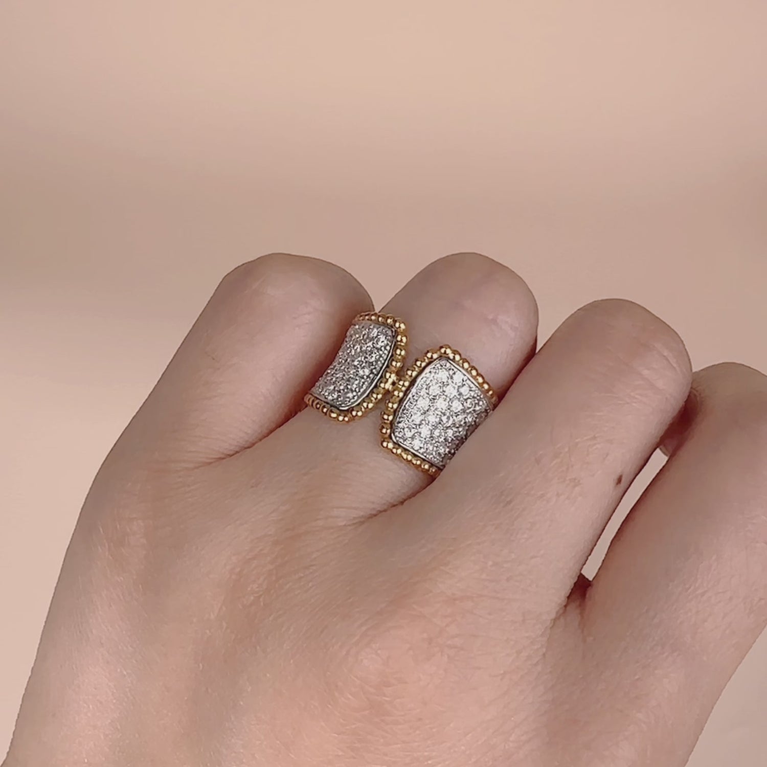 1.05ct.tw. Diamond Cocktail Ring in 18K Gold
