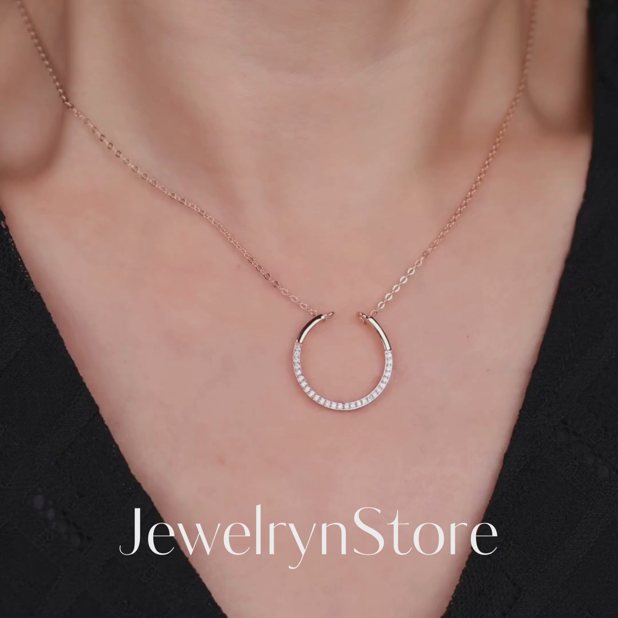 925 Silver Simple Circle Necklace