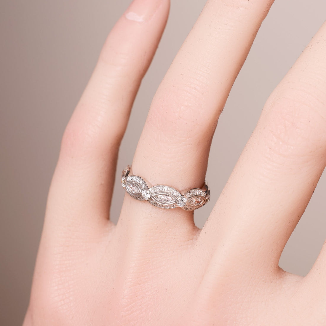 Vintage - Style Diamond Band - Jewelry And Store