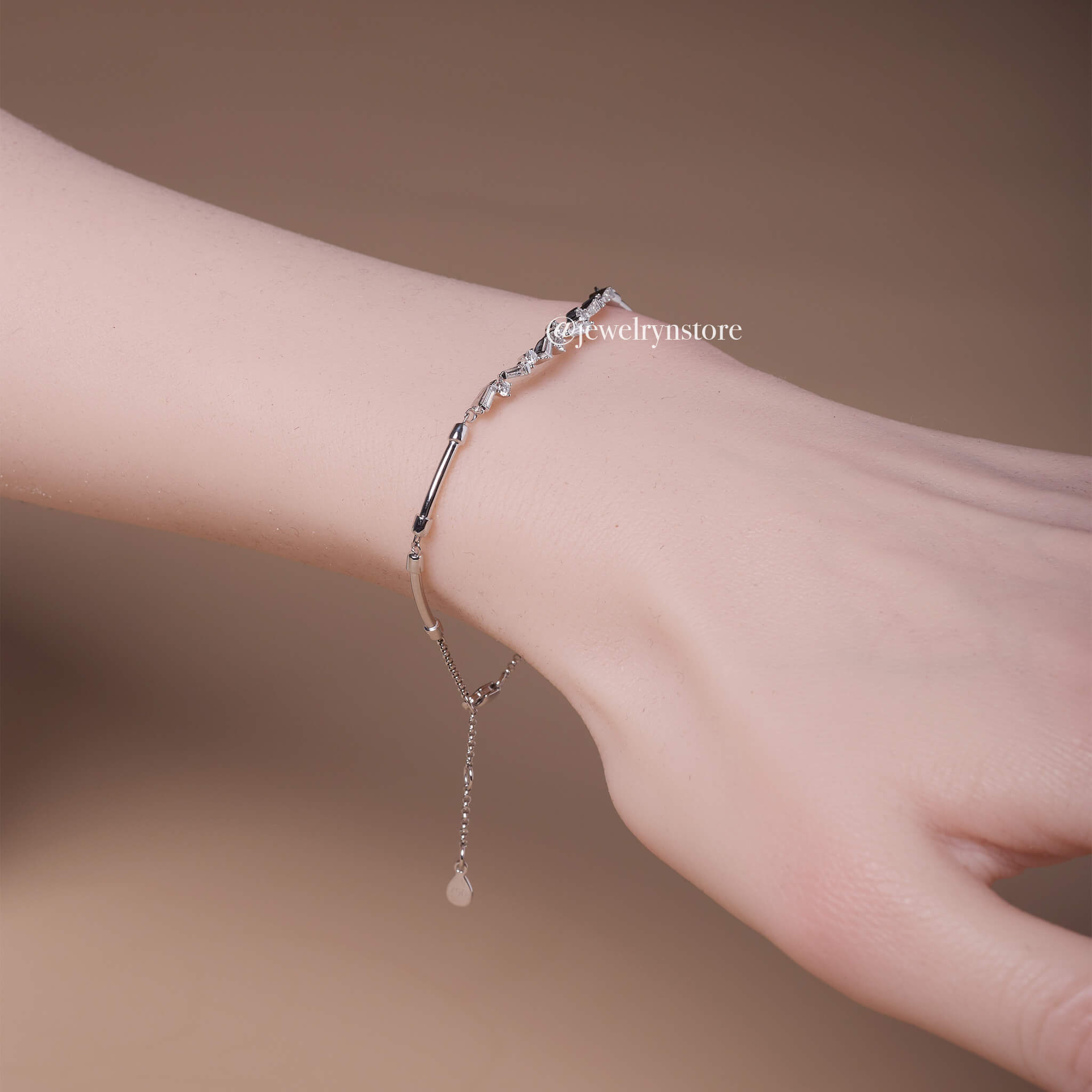 18K Natural Diamond Petite Bracelet - Jewelry And Store
