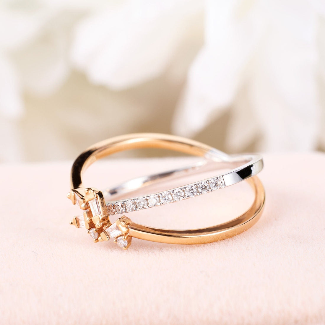 Orbit - Style Split Shank Diamond Ring - Jewelry And Store