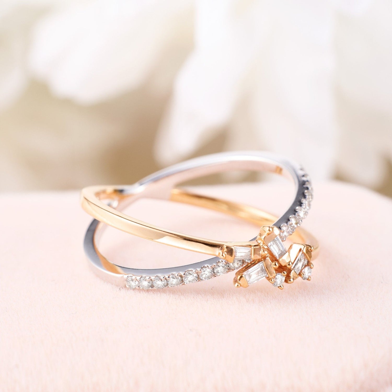 Orbit - Style Split Shank Diamond Ring - Jewelry And Store