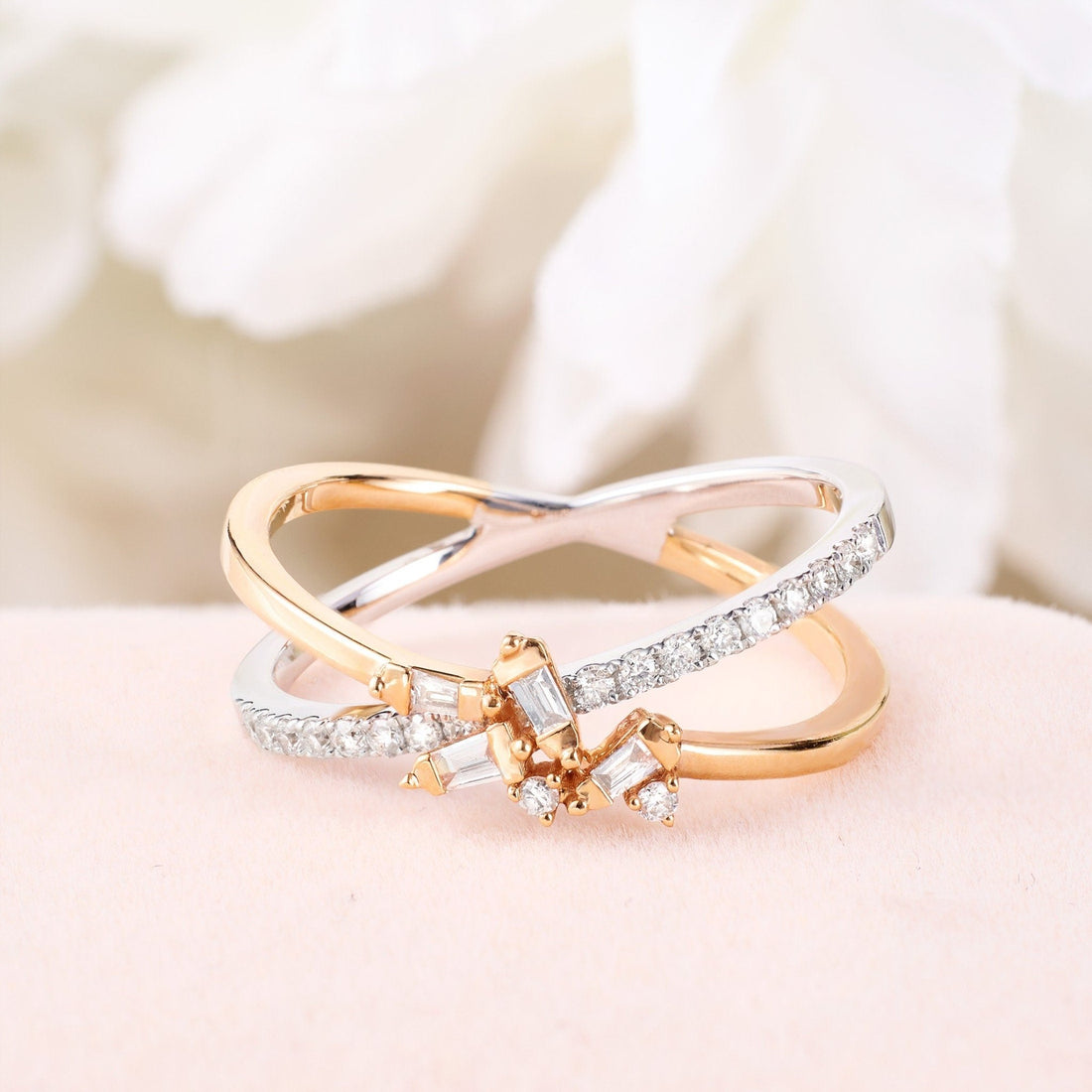 Orbit - Style Split Shank Diamond Ring - Jewelry And Store