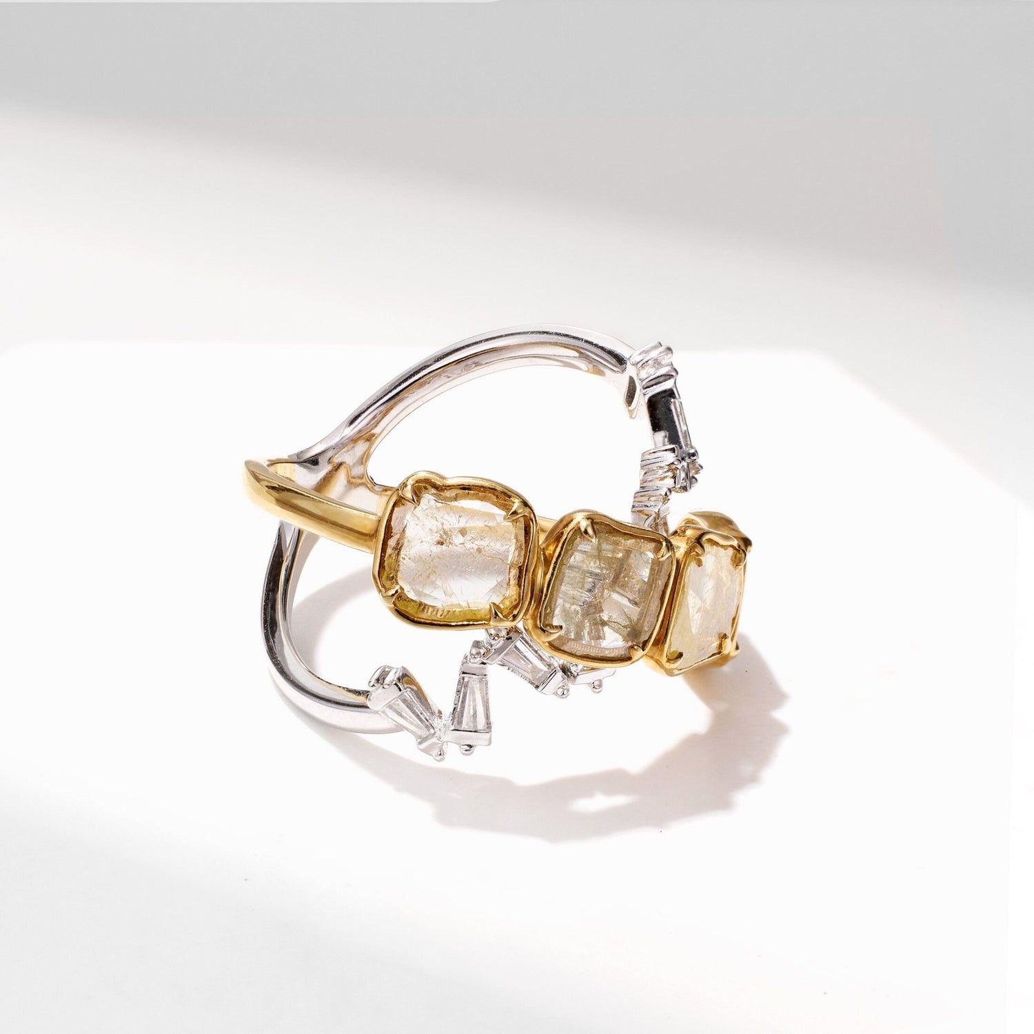 Slice Diamond Orbit - Style Statement Ring - Jewelry And Store