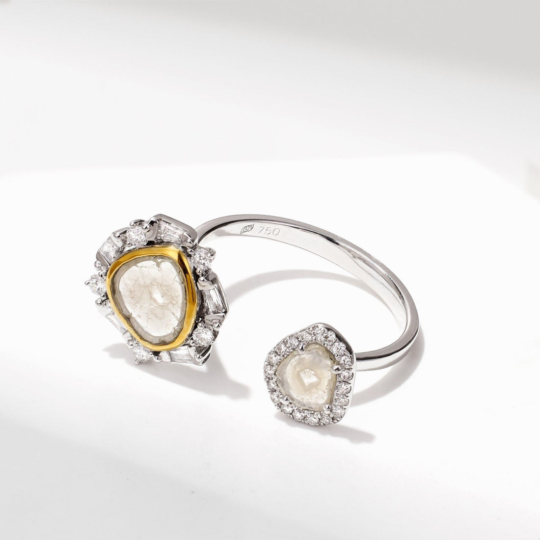 Slice Diamond Open Ring - Jewelry And Store