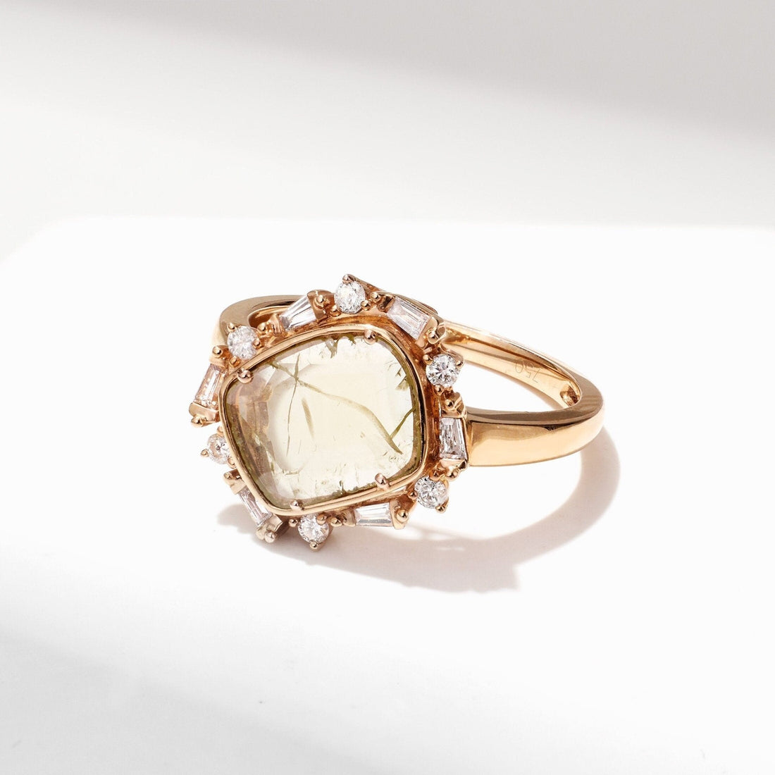 Slice Diamond Sunflower Ring - Jewelry And Store