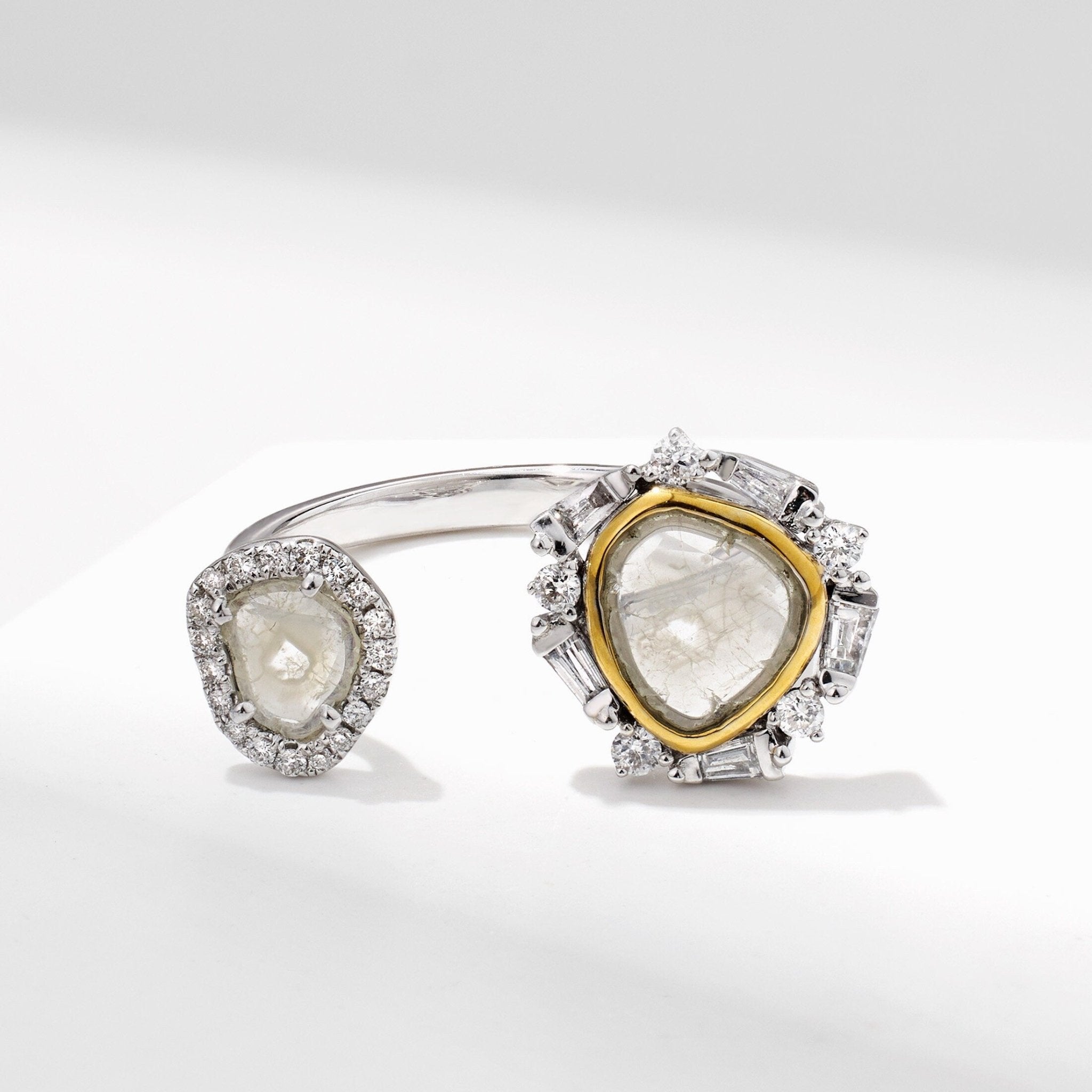 Slice Diamond Open Ring - Jewelry And Store