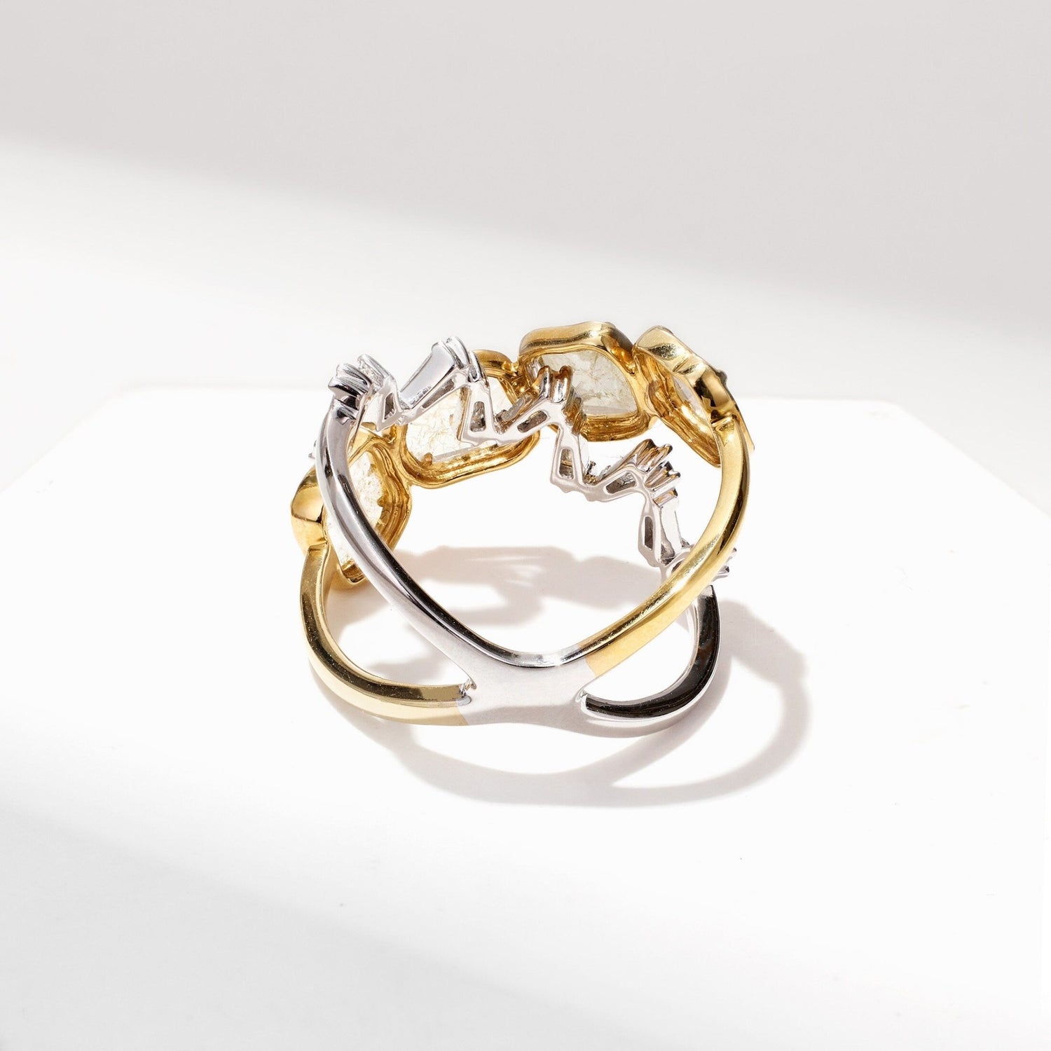 Slice Diamond Orbit - Style Statement Ring - Jewelry And Store