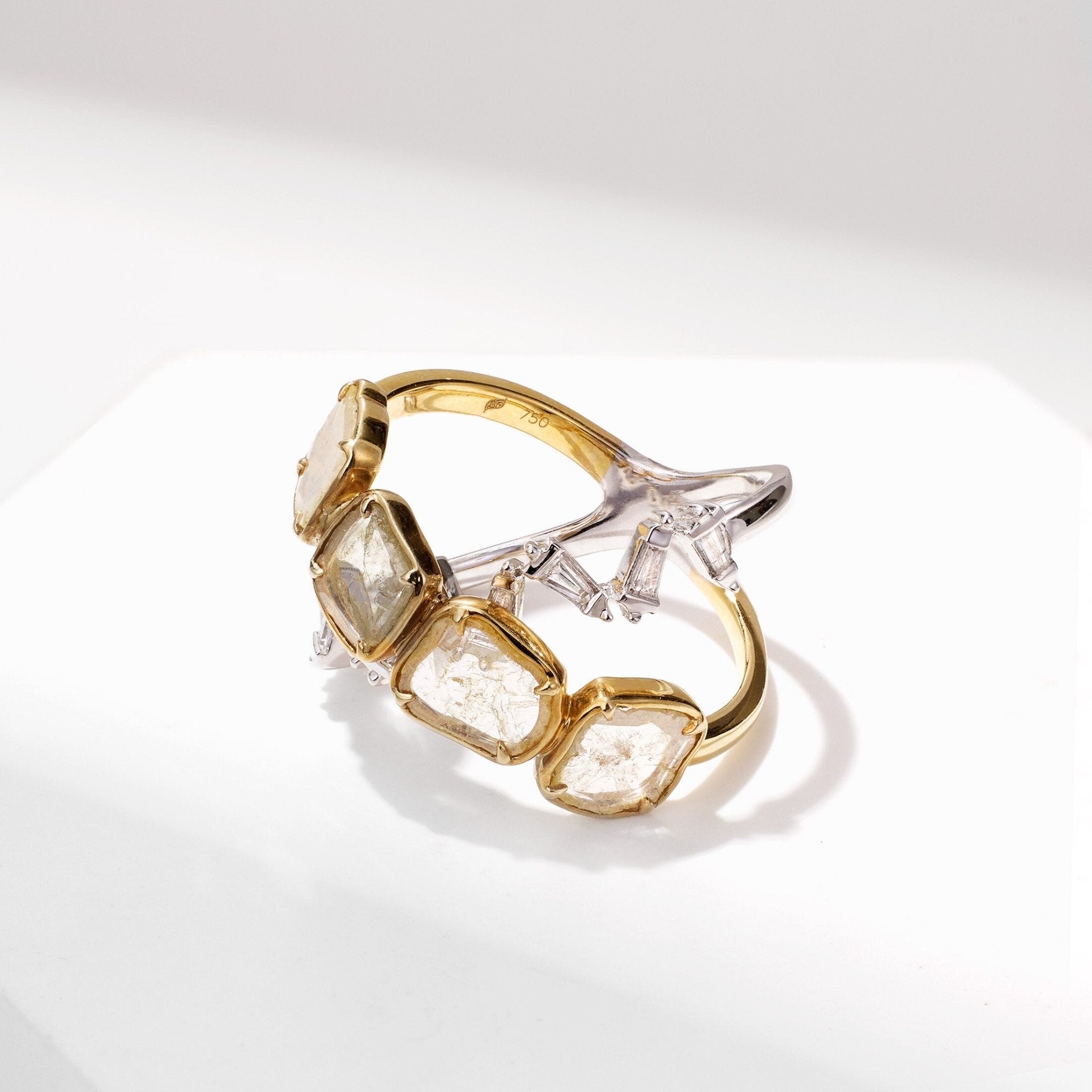 Slice Diamond Orbit - Style Statement Ring - Jewelry And Store